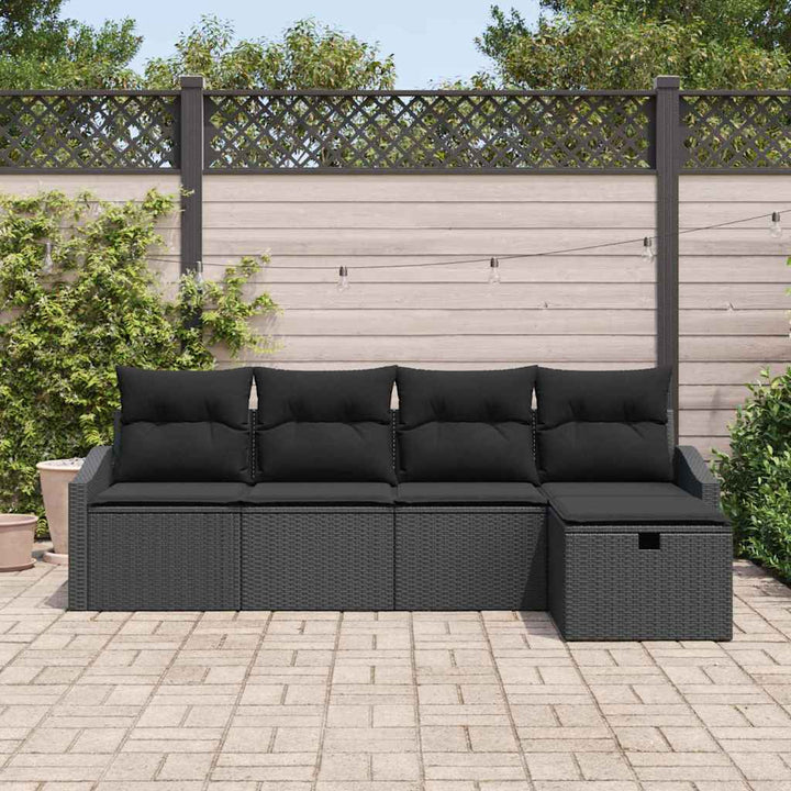 Sofa Sæt med pude 6 pcs polyrattan
