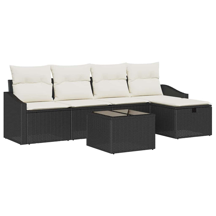 Sofa Sæt med pude 5 pcs polyrattan
