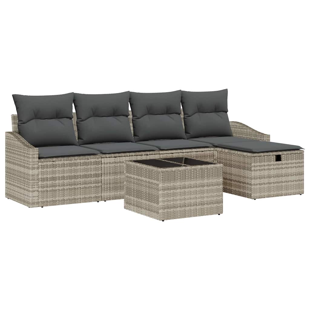 Sofa Sæt 6 stk. polyrattan