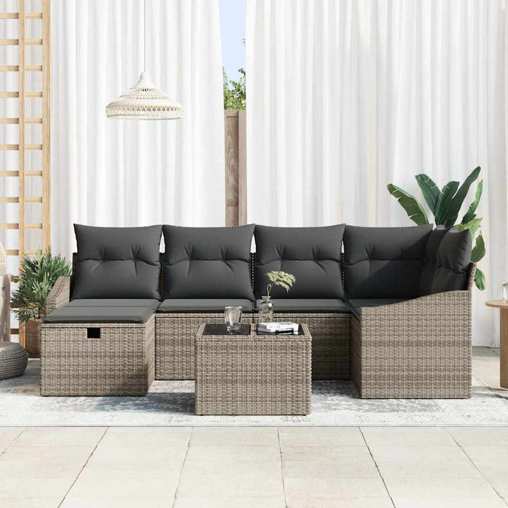 Sofa Sæt 7 stk. polyrattan