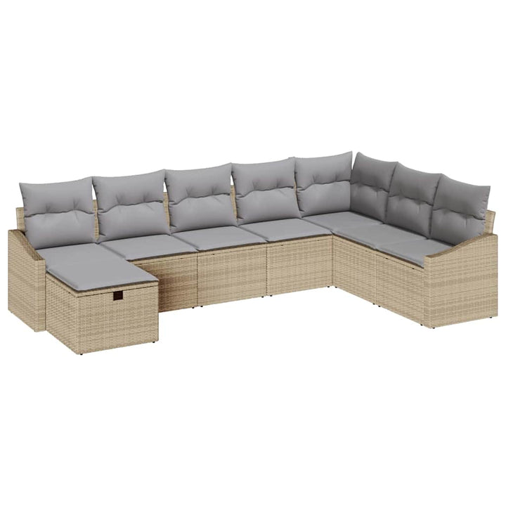 Sofa Sæt 9 stk. polyrattan