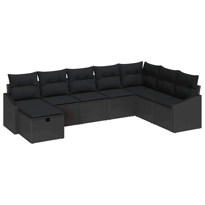 Sofa Sæt med pude 8 pcs polyrattan