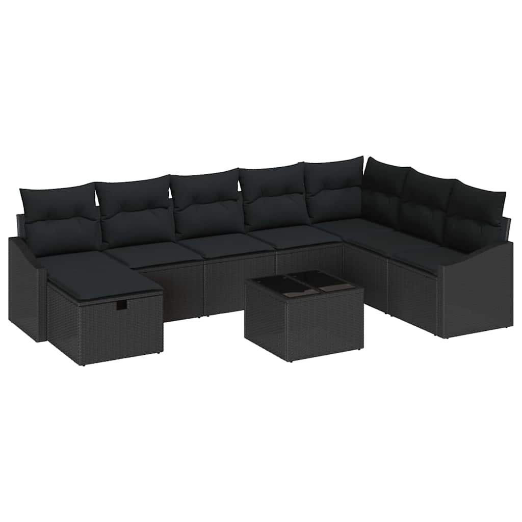Sofa Sæt med pude 8 pcs polyrattan