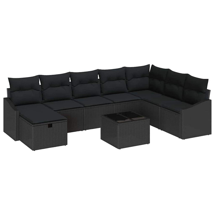 Sofa Sæt med pude 8 pcs polyrattan