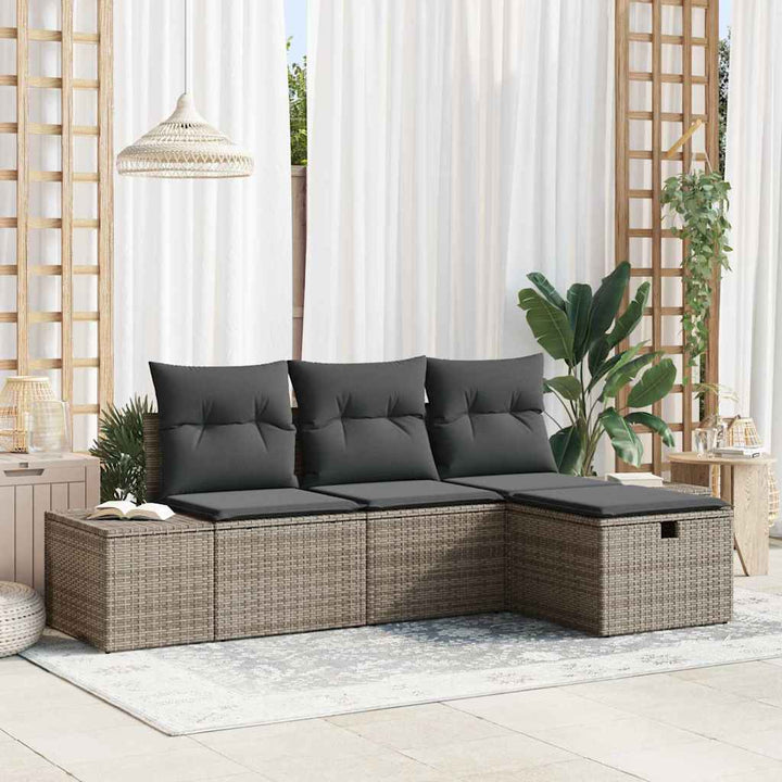 Sofa Sæt 4 stk. polyrattan