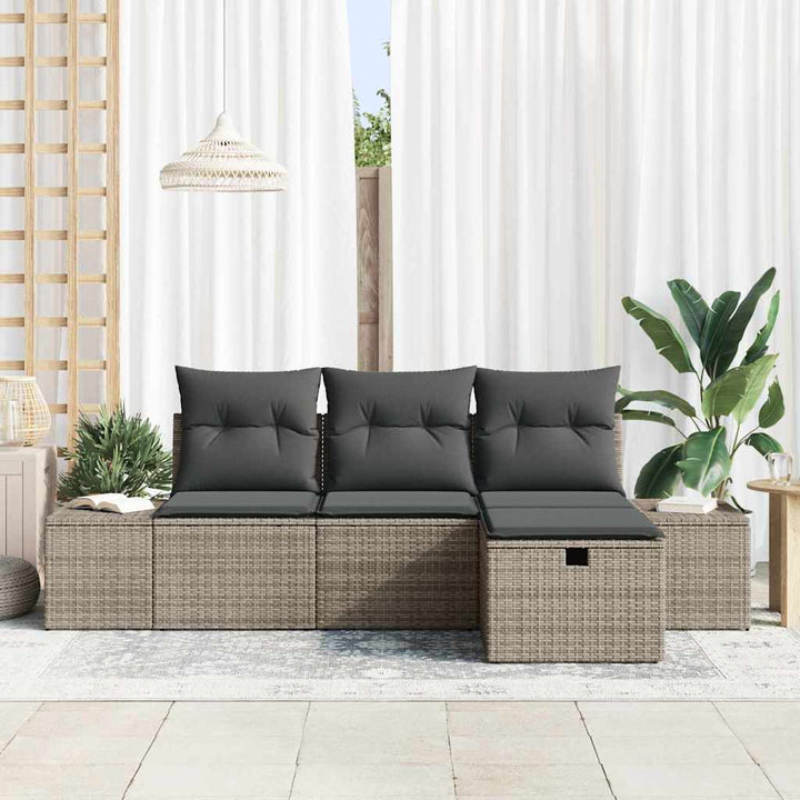 Sofa Sæt 4 stk. polyrattan