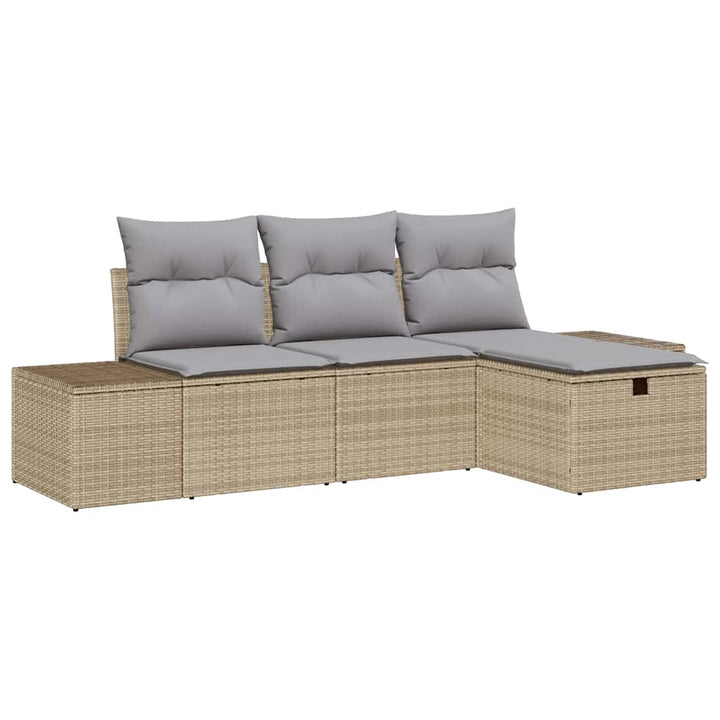 Sofa Sæt 4 stk. polyrattan