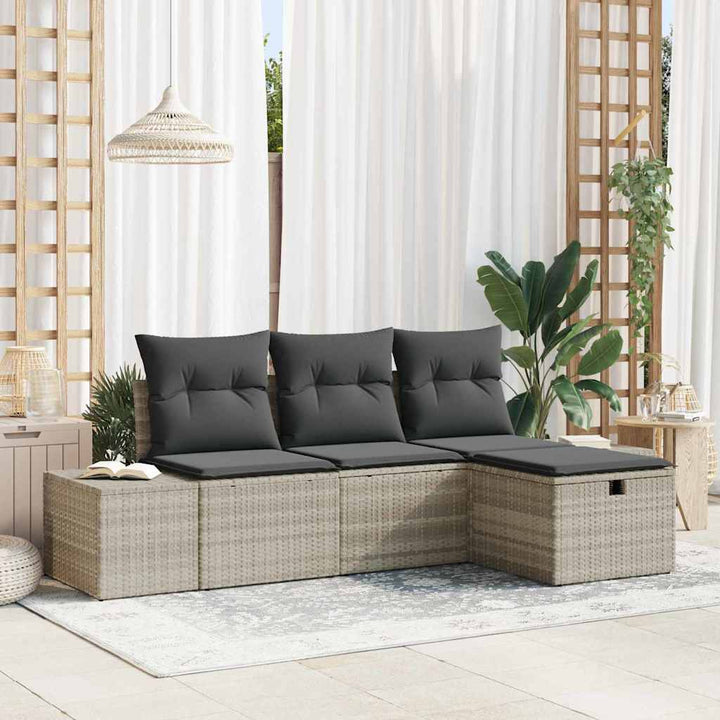 Sofa Sæt 4 stk. polyrattan