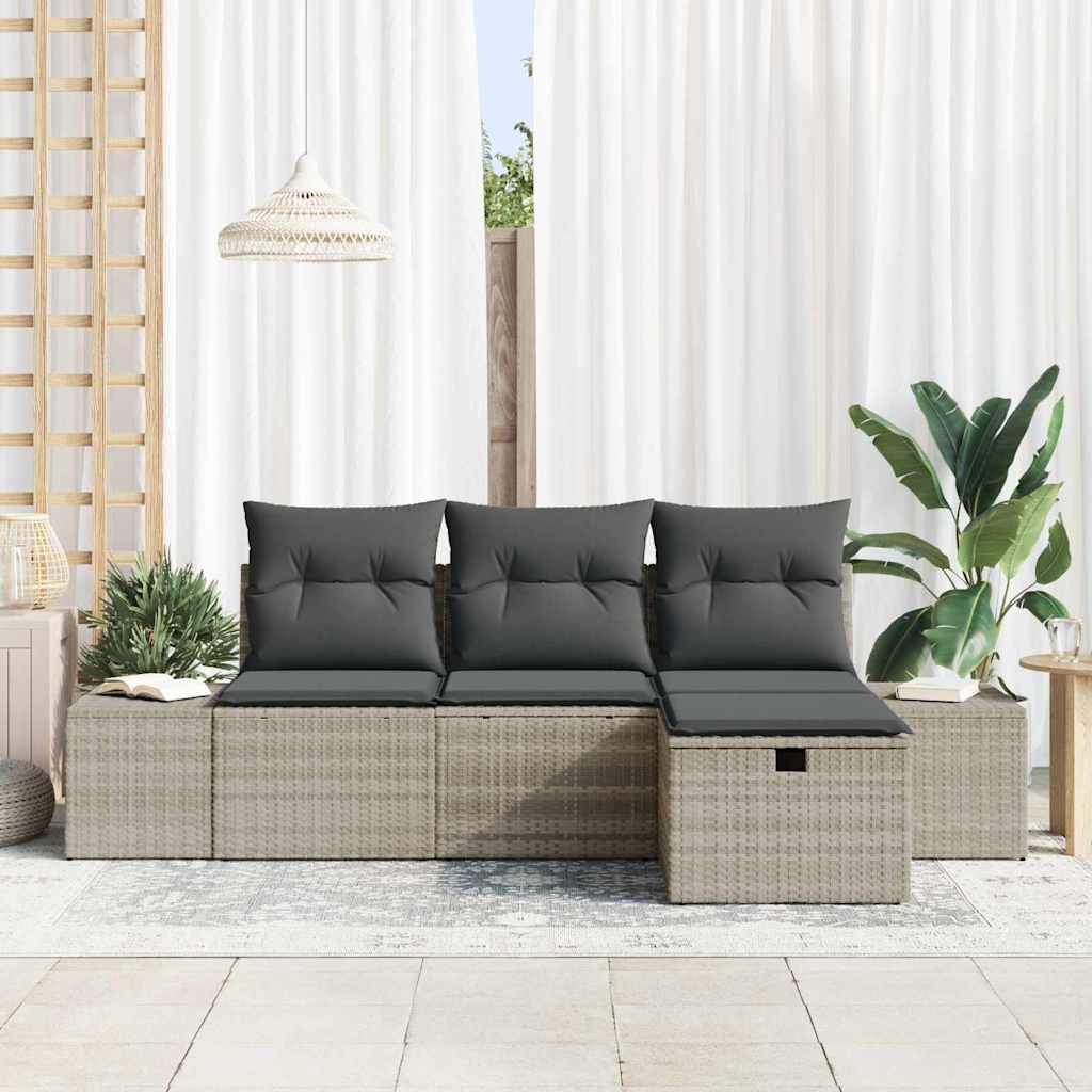 Sofa Sæt 4 stk. polyrattan