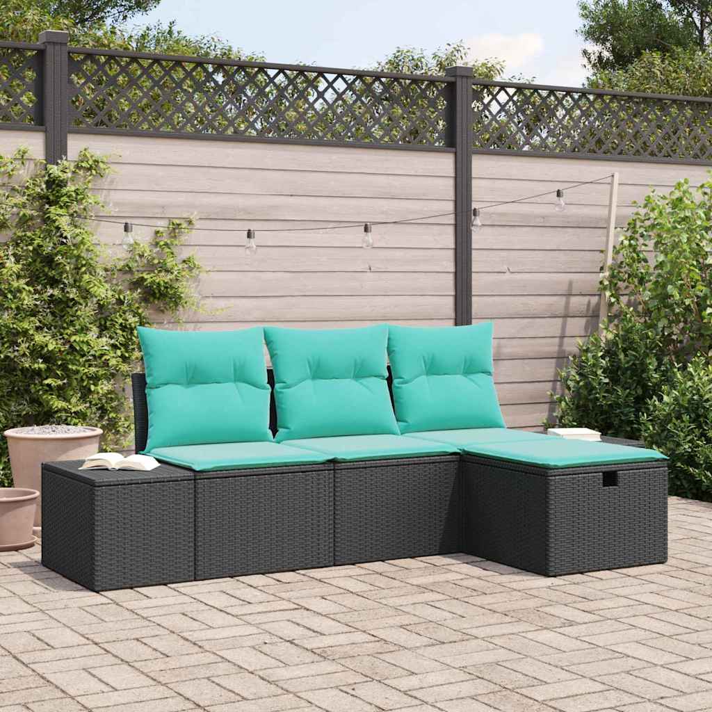Sofa Sæt 4 stk. polyrattan