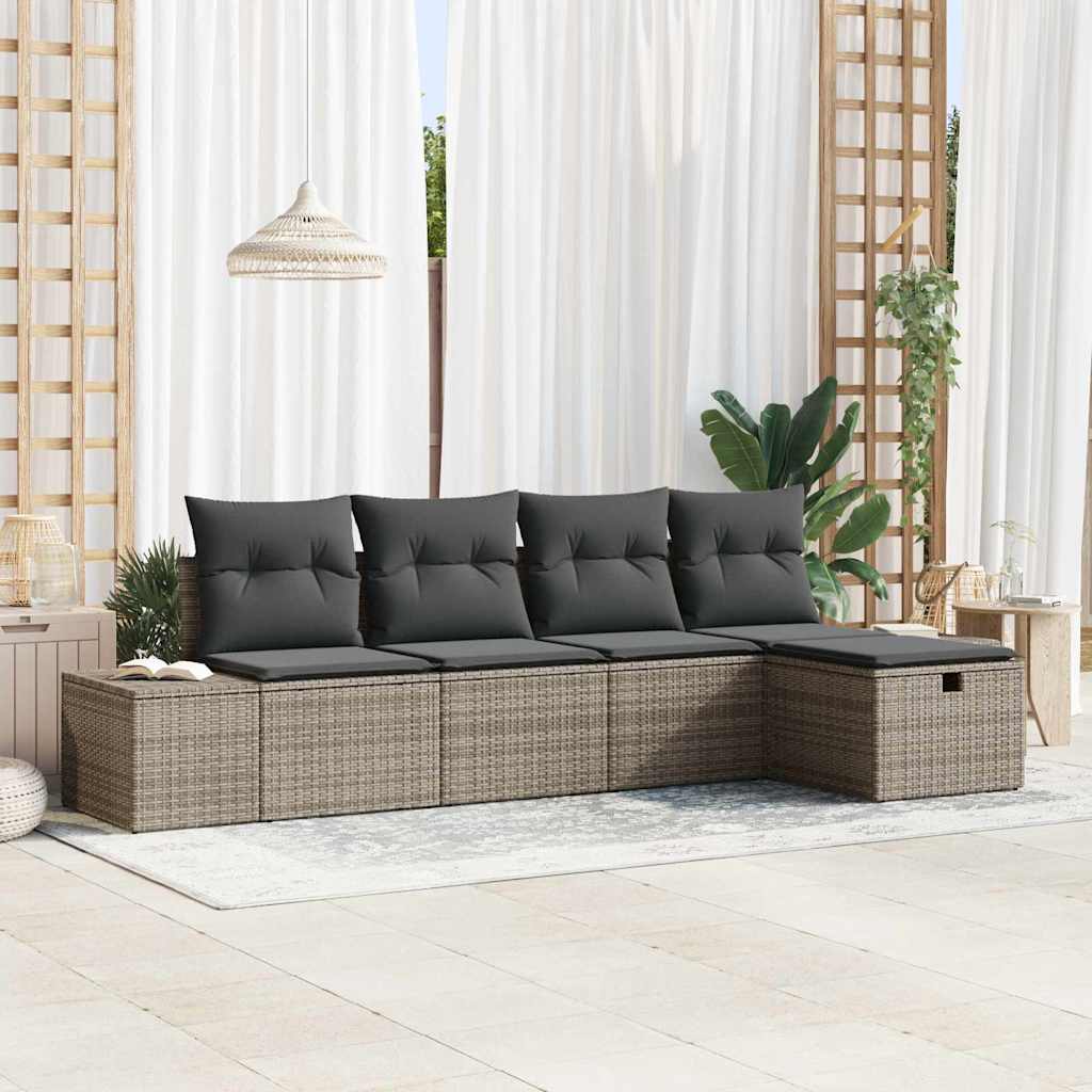 Sofa Sæt 5 stk. polyrattan