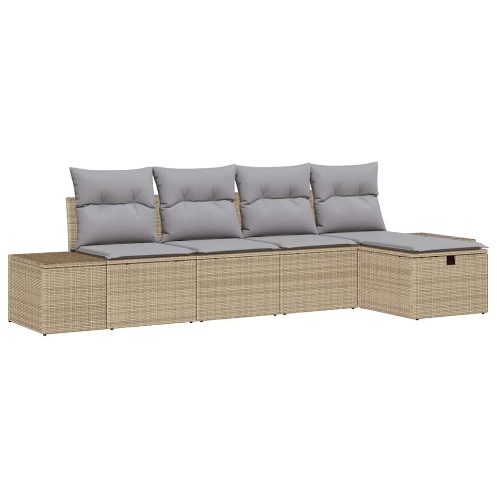 Sofa Sæt 5 stk. polyrattan