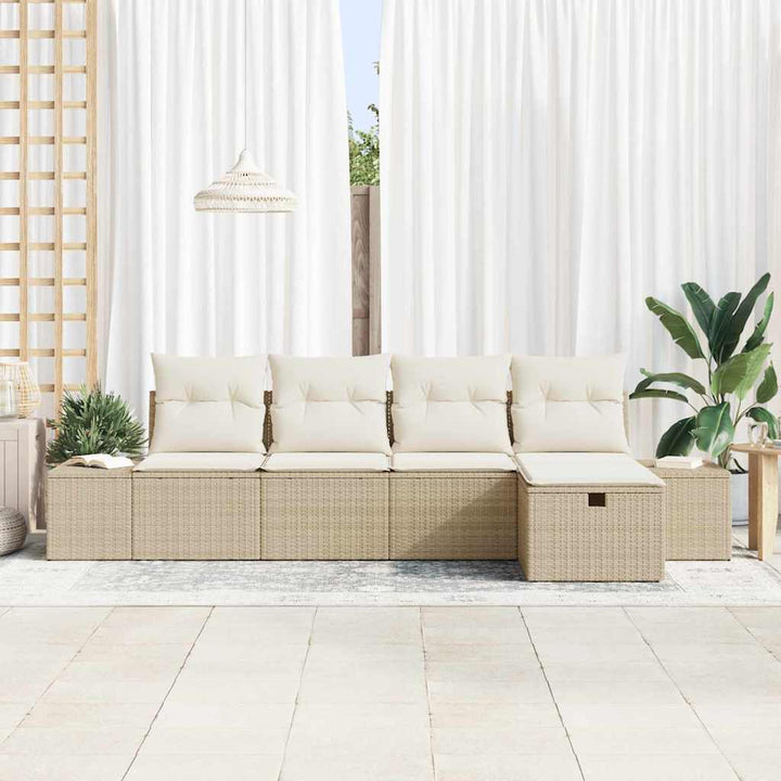 Sofa Sæt 5 stk. polyrattan