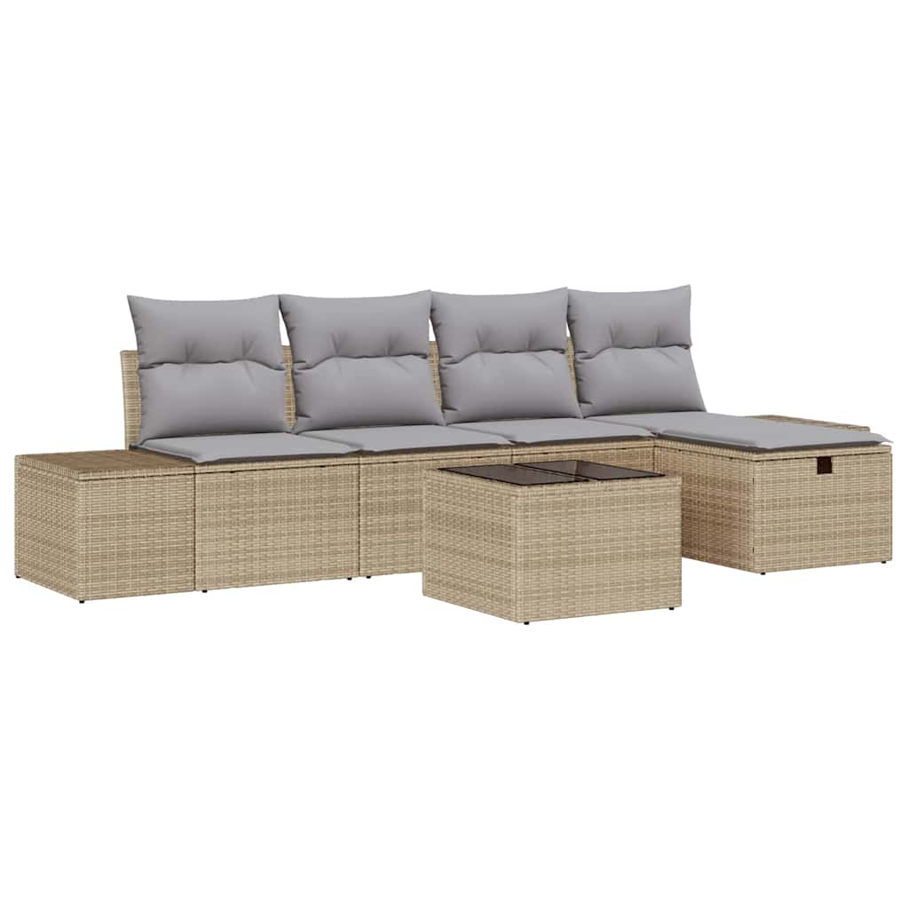 Sofa Sæt 5 stk. polyrattan