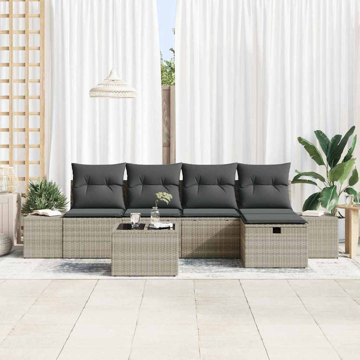 Sofa Sæt 6 stk. polyrattan