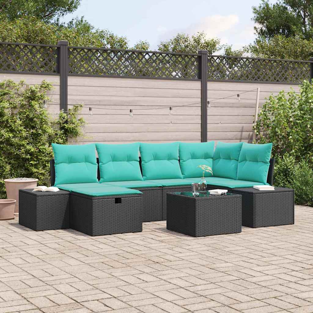 Sofa Sæt 3 stk. polyrattan