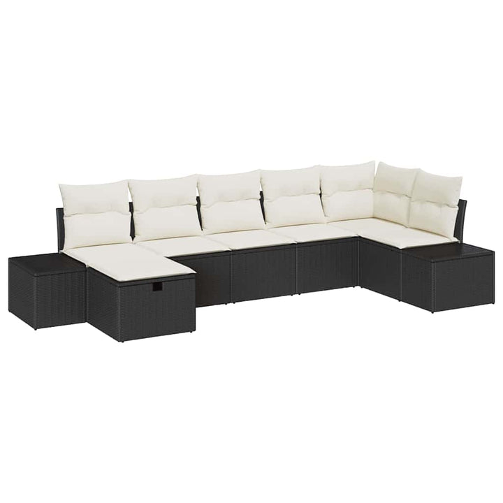 Sofa Sæt med pude 8 pcs polyrattan