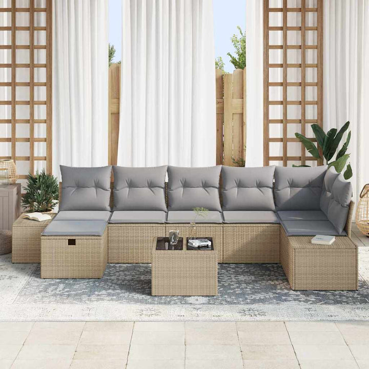 Sofa Sæt 7 stk. polyrattan