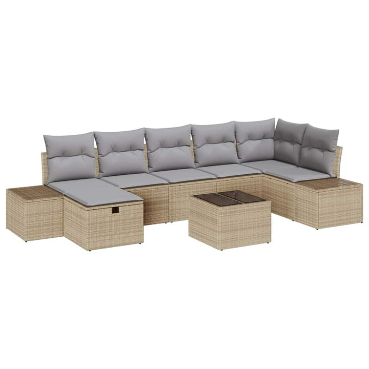 Sofa Sæt 7 stk. polyrattan