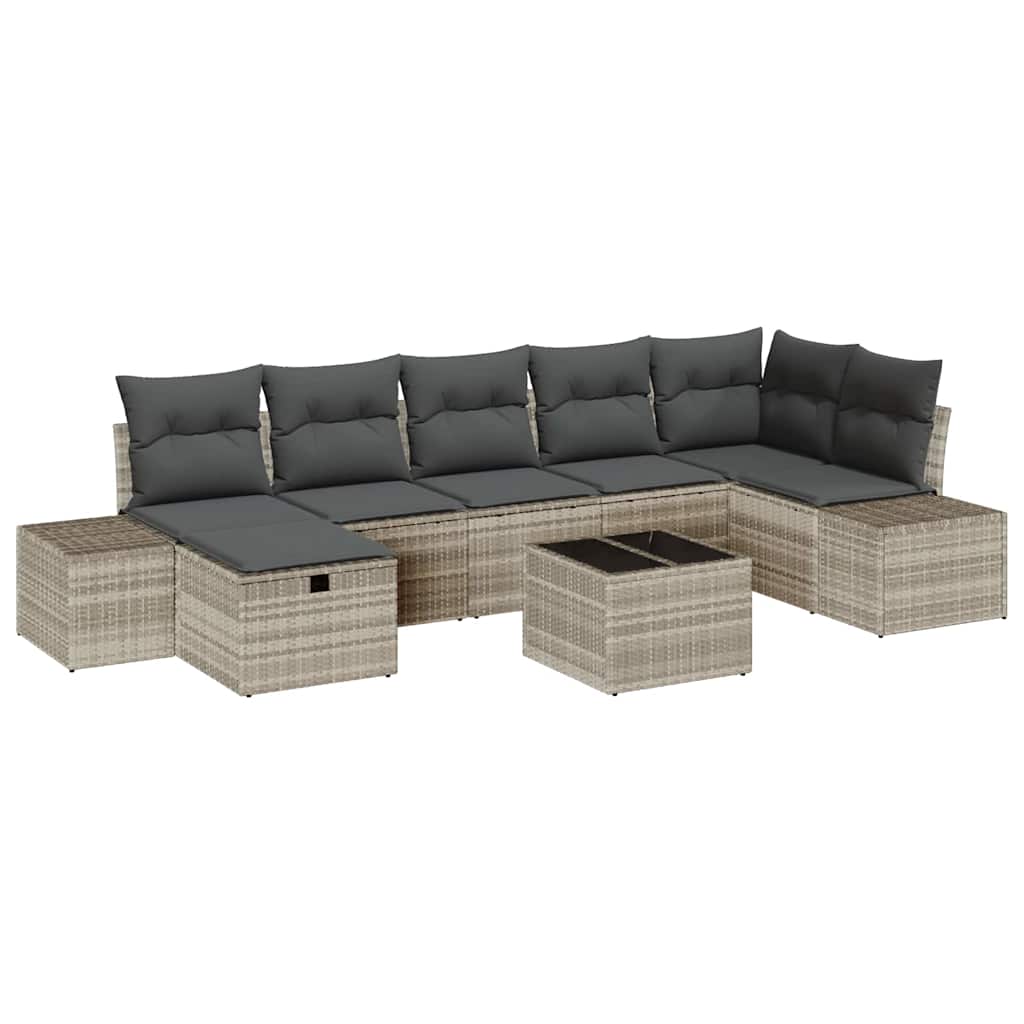 Sofa Sæt 8 stk. polyrattan