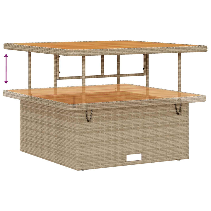 Havesofa Sæt 12 pcs Beige polyrattan