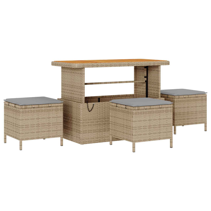 Havesofa Sæt med pude 13 pcs Beige og lys grå