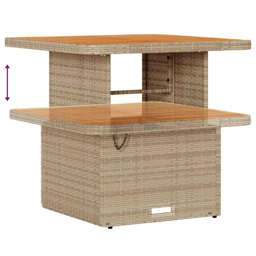Havesofa Sæt 8 stk. 5-Antal sæder Beige og creme polyrattan