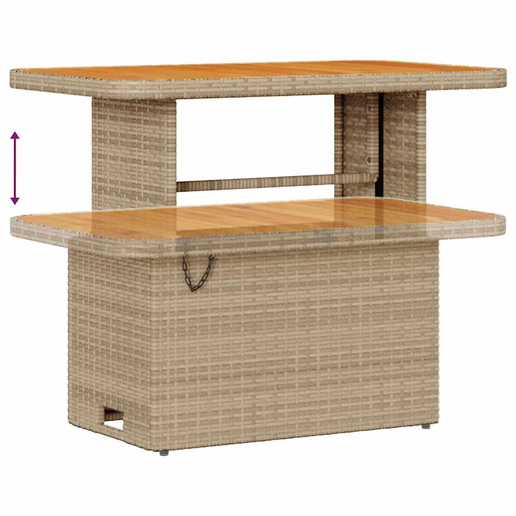 Havesofa Sæt 13 stk. Beige og creme polyrattan