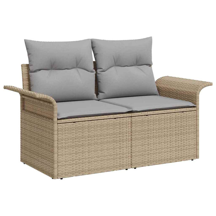 Havesofa Sæt 8 stk. 7-Antal sæder Beige og lys grå