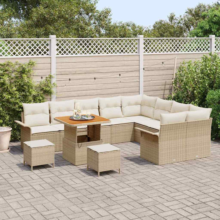 Havesofa Sæt 12 stk. 11-Antal sæder Beige og creme