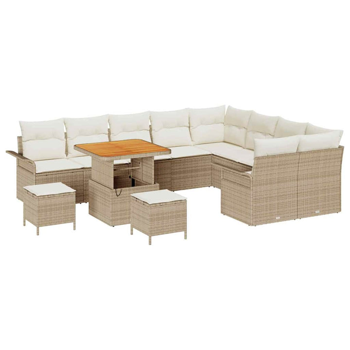 Havesofa Sæt 12 stk. 11-Antal sæder Beige og creme