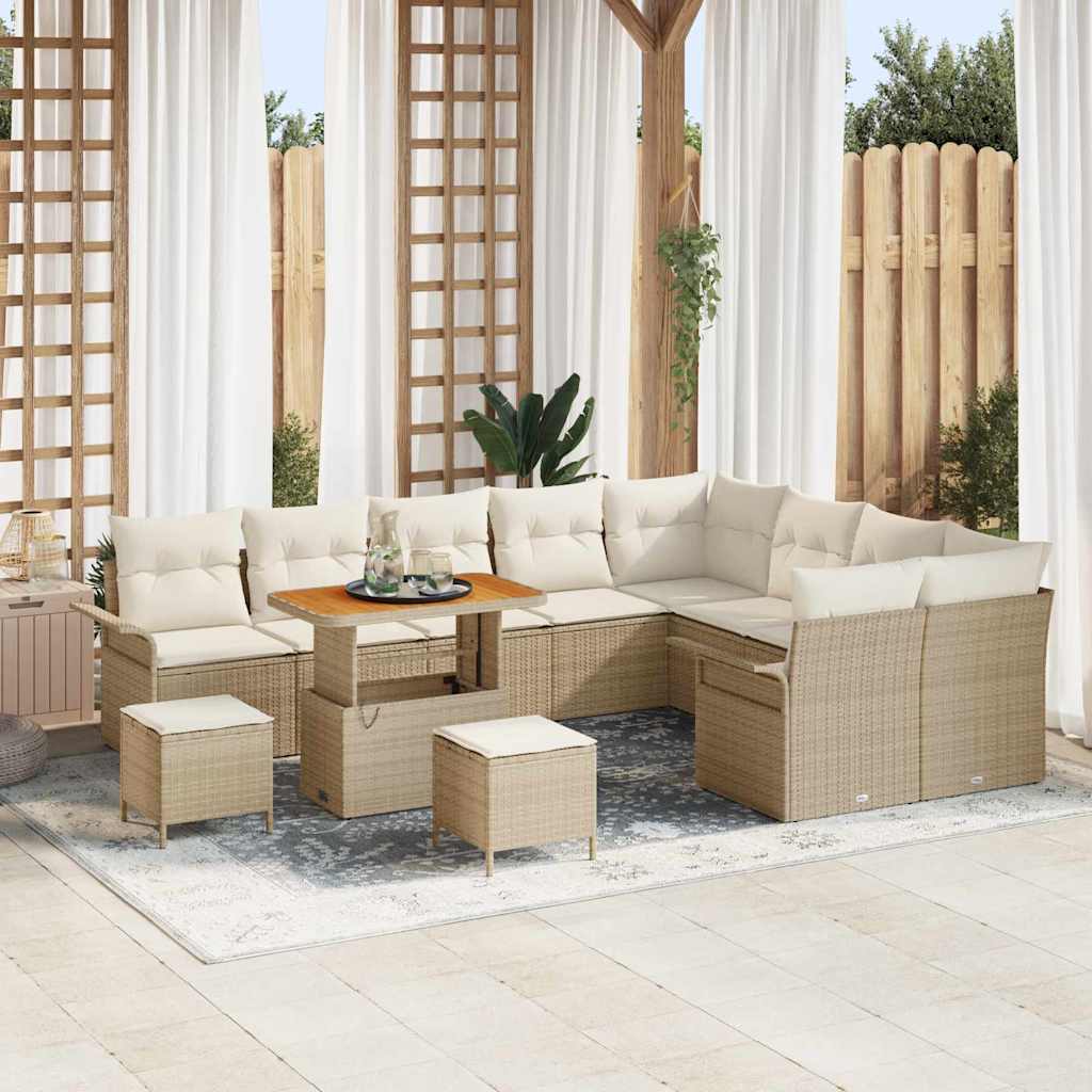 Havesofa Sæt 12 stk. 11-Antal sæder Beige og creme