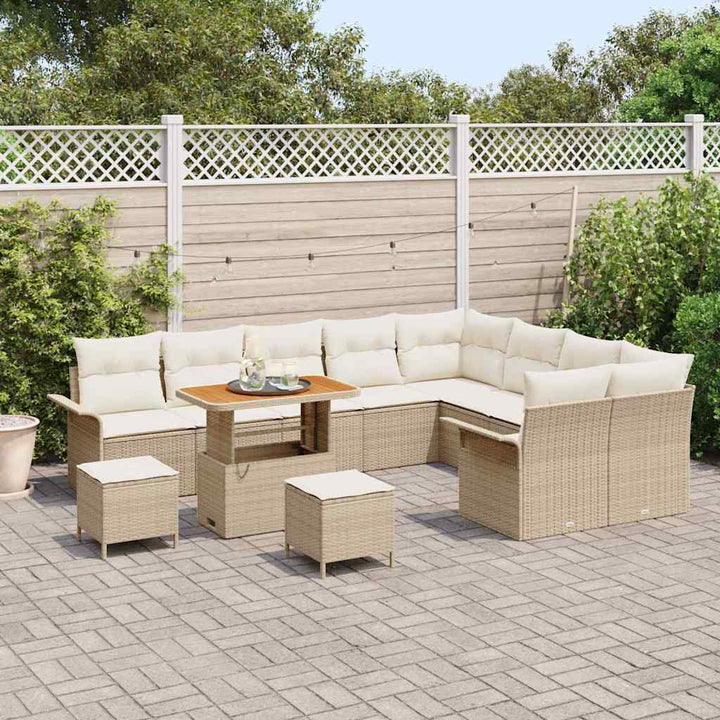 Havesofa Sæt 12 stk. 11-Antal sæder Beige og creme