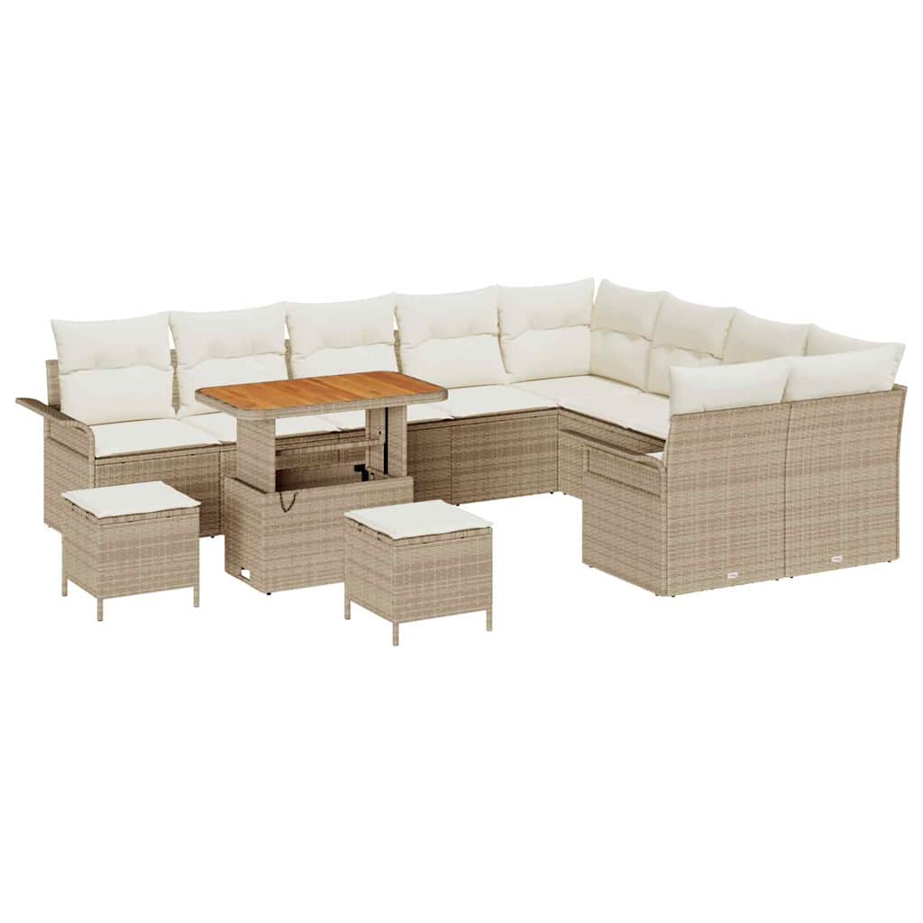 Havesofa Sæt 12 stk. 11-Antal sæder Beige og creme