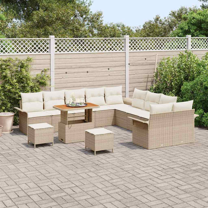 Havesofa Sæt 13 stk. 12-Antal sæder Beige og creme