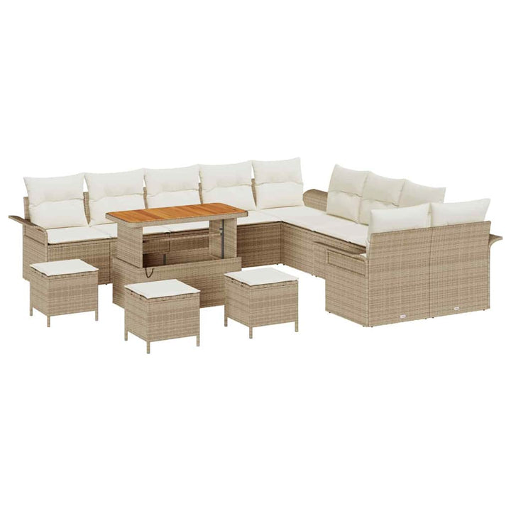 Havesofa Sæt 14 stk. 13-Antal sæder Beige og creme