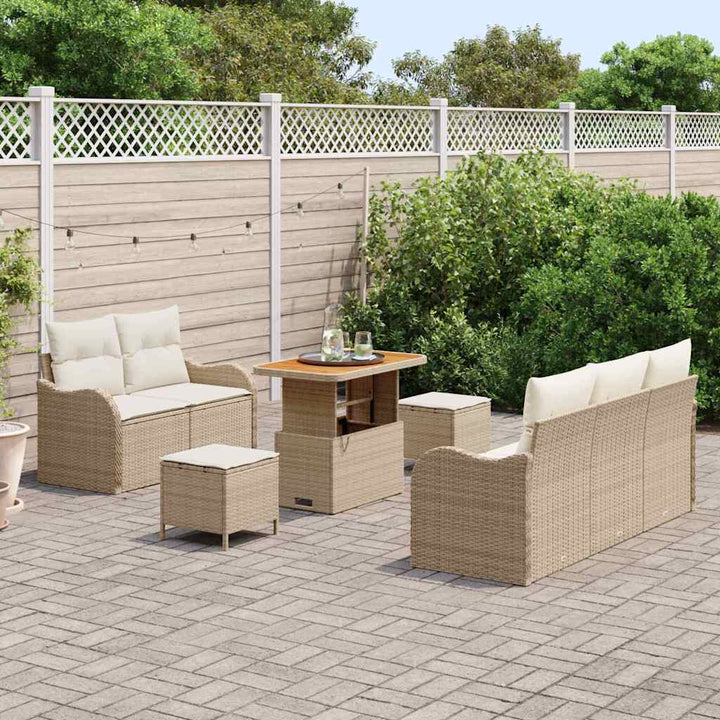 Havesofa Sæt 8 stk. 7-Antal sæder Beige og creme