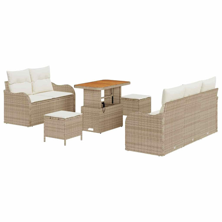 Havesofa Sæt 8 stk. 7-Antal sæder Beige og creme