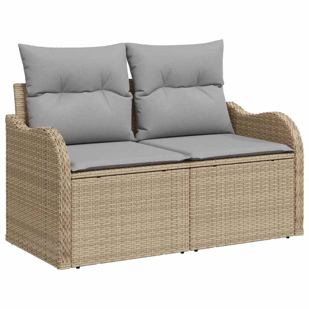 Havesofa Sæt 9 stk. 8-Antal sæder Beige og lys grå