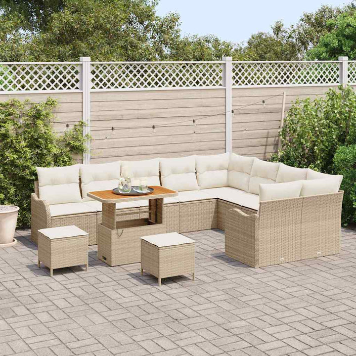 Havesofa Sæt 12 stk. 11-Antal sæder Beige og creme