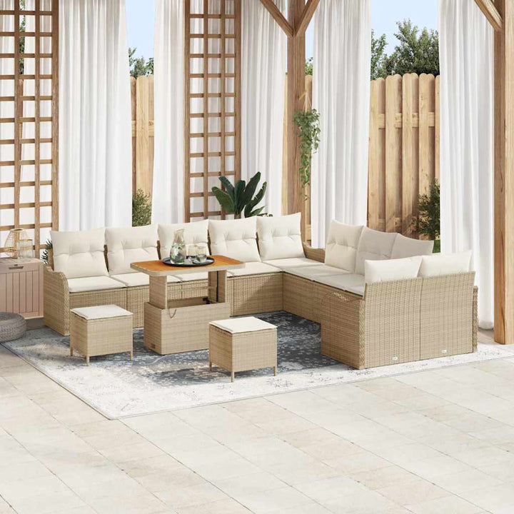 Havesofa Sæt 13 stk. 12-Antal sæder Beige og creme
