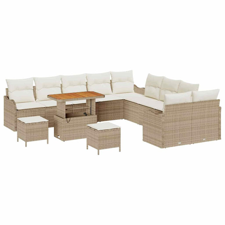 Havesofa Sæt 13 stk. 12-Antal sæder Beige og creme