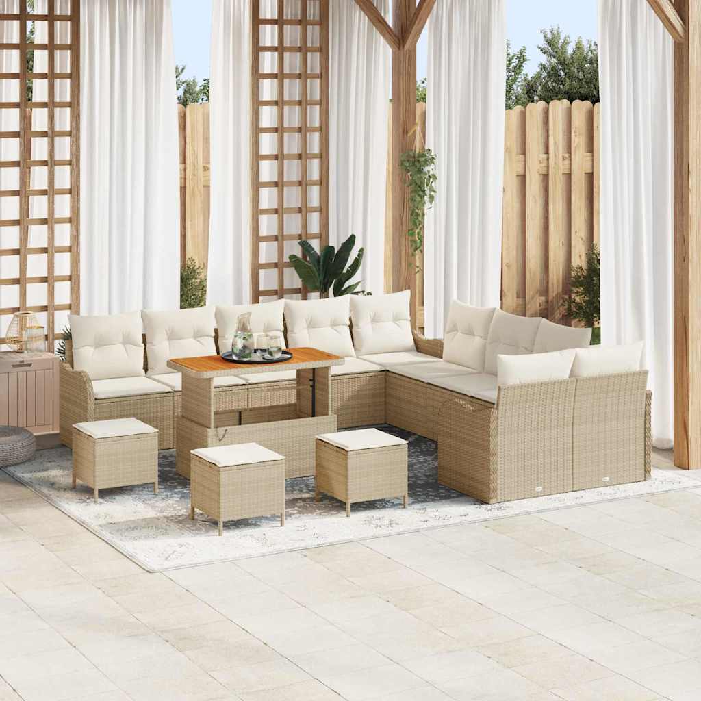 Havesofa Sæt 14 stk. 13-Antal sæder Beige og creme