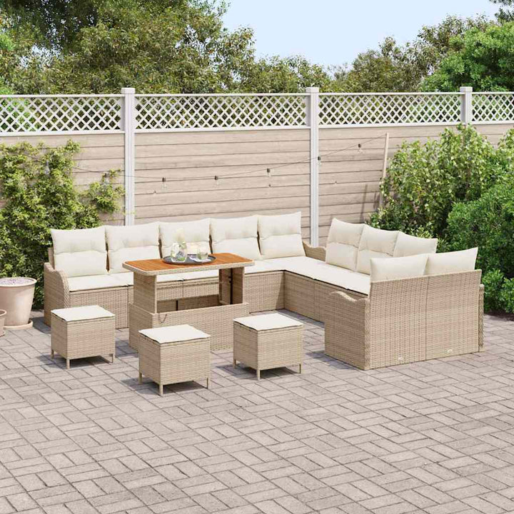 Havesofa Sæt 14 stk. 13-Antal sæder Beige og creme