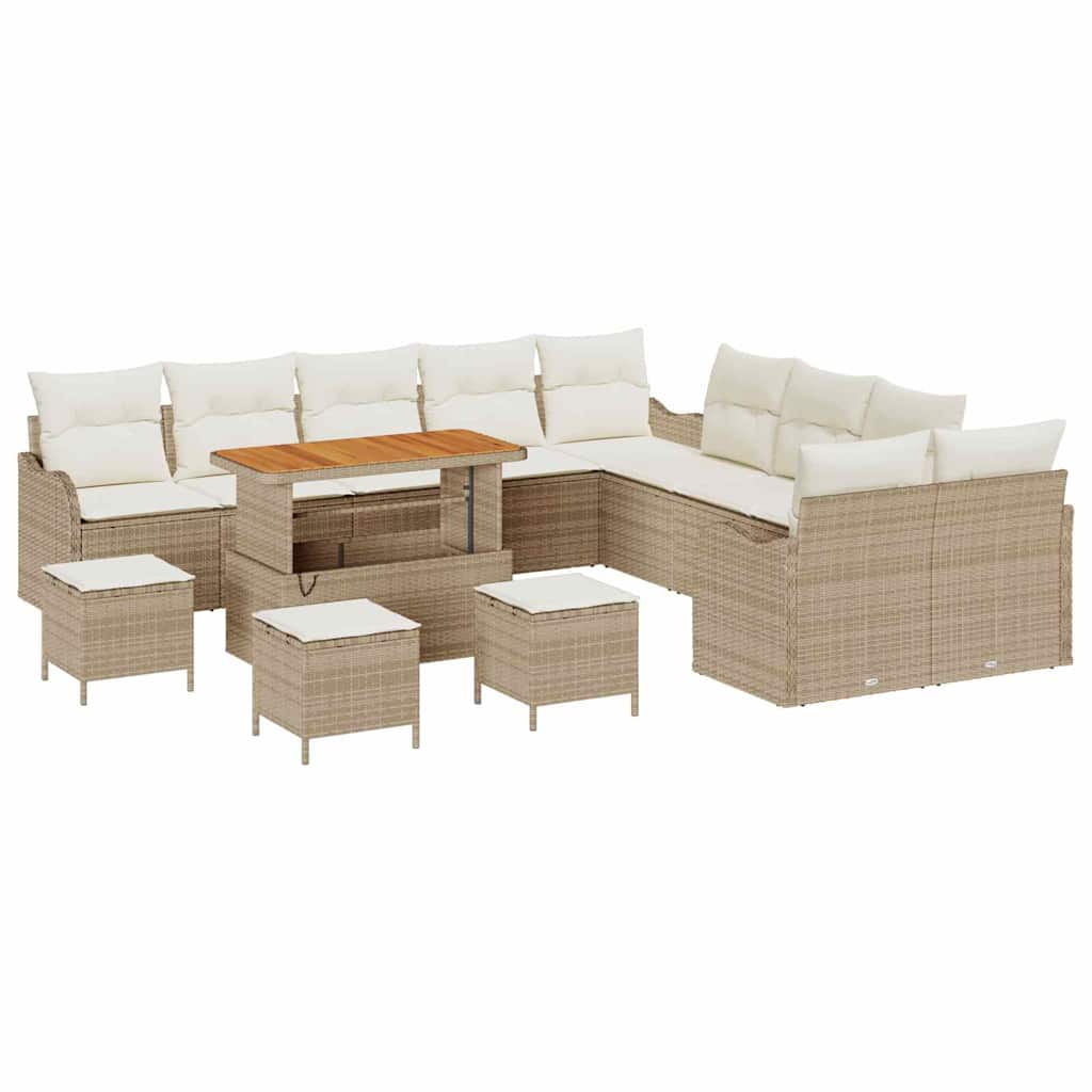 Havesofa Sæt 14 stk. 13-Antal sæder Beige og creme
