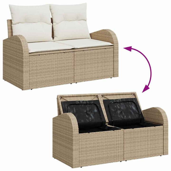 Havesofa Sæt 8 stk. 7-Antal sæder Beige og creme