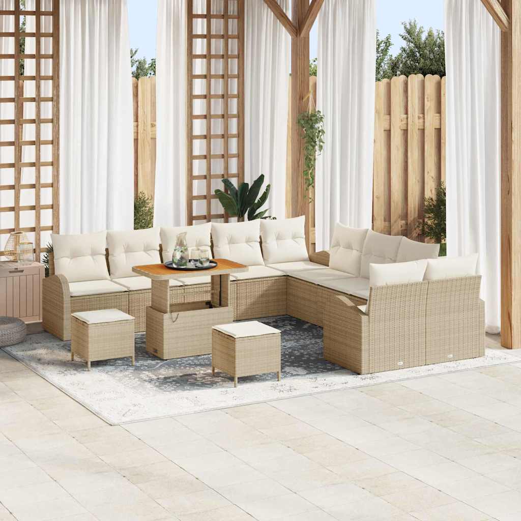Havesofa Sæt 13 stk. 12-Antal sæder Beige og creme