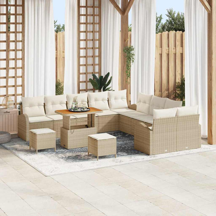Havesofa Sæt 13 stk. 12-Antal sæder Beige og creme