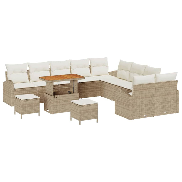 Havesofa Sæt 13 stk. 12-Antal sæder Beige og creme