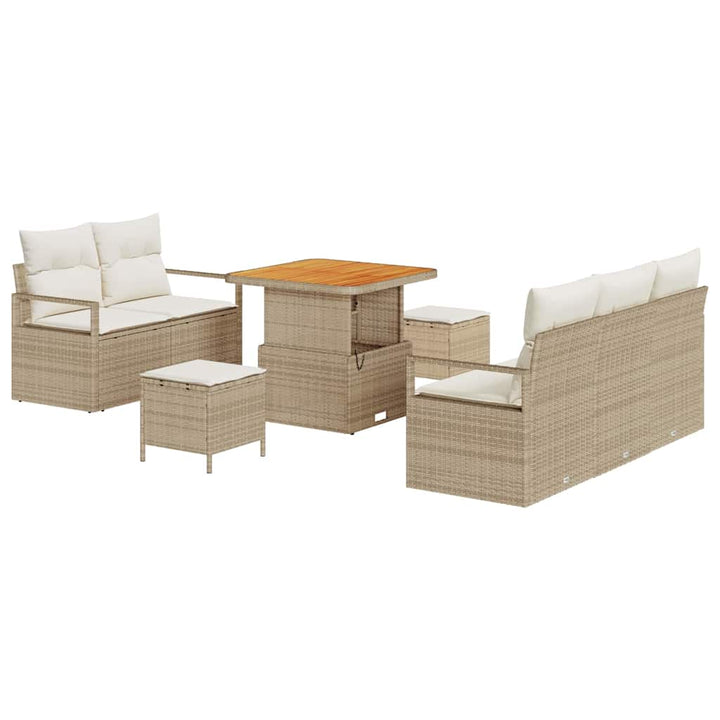 Havesofa Sæt 8 stk. 7-Antal sæder Beige og creme